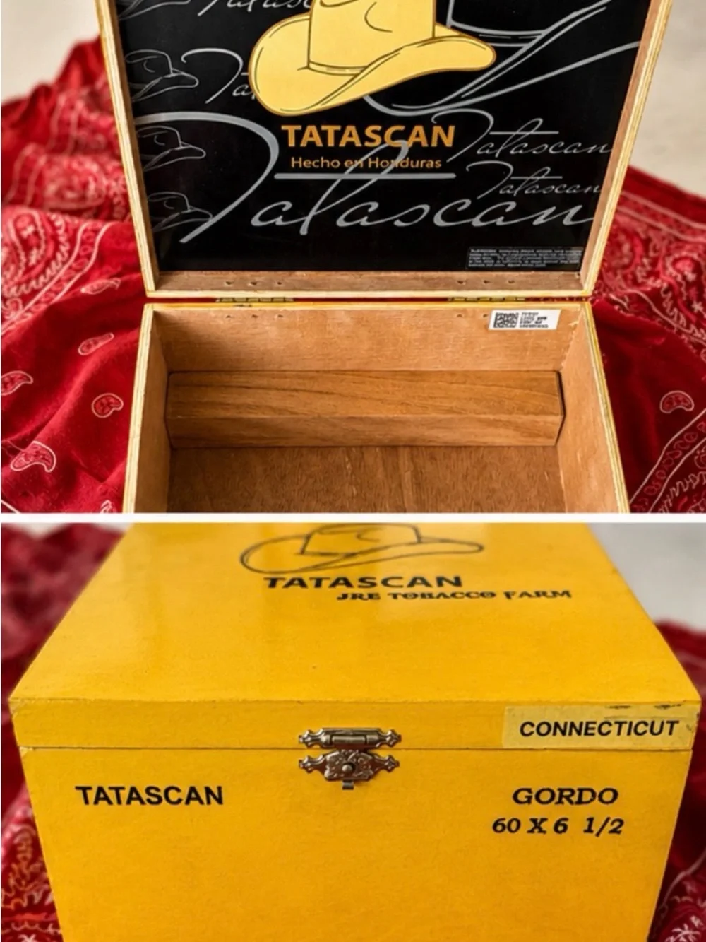 Empty Tatascan Cigar Box